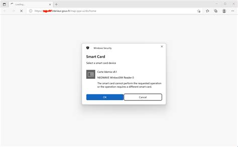 the requested operation requires a different smart card|smart card cannot perform the requested operation or requires a different.